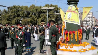 राष्ट्रपति विद्यादेवी भण्डारी द्वारा पृथ्वीनारायणको शालिकमा माल्यार्पण(फोटोफिचर)