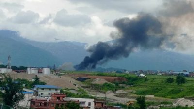 त्रिभुवन अन्तर्राष्ट्रिय विमानस्थलमा सौर्य एयरलाइन्सको जहाज दुर्घटना